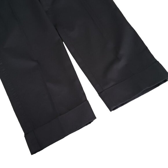 NWT Eddie Bauer Mercer Fit Black Cuffed Capri Career Business Casual Pants - Picture 6 of 10